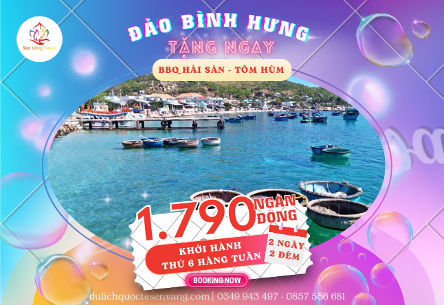  ĐẢO BÌNH HƯNG – BBQ HẢI SẢN 2N2Đ