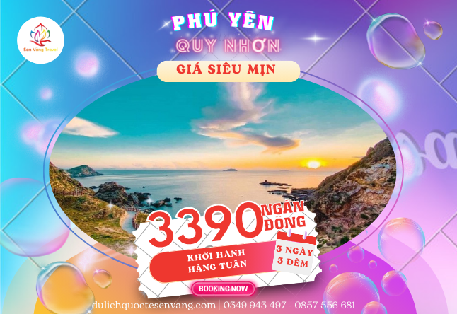 PHÚ YÊN – QUY NHƠN 3N3Đ