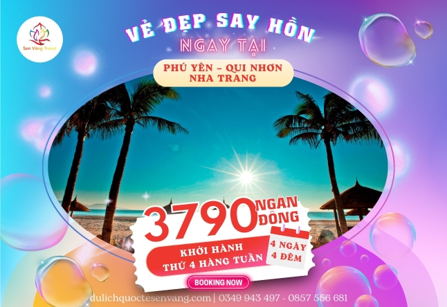 PHÚ YÊN – QUY NHƠN – NHA TRANG 4N4Đ