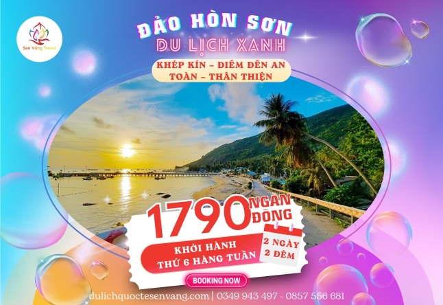 TOUR ĐẢO HÒN SƠN  – KHÁM PHÁ ĐỈNH MA THIÊN LÃNH 2N2Đ