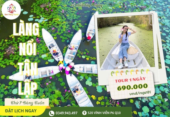 TP.HCM - LÀNG NỔI TÂN LẬP 1 NGÀY