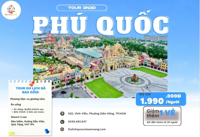 TP.HCM - ĐẢO NGỌC PHÚ QUỐC GIÁ RẺ