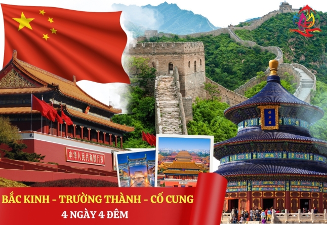 TPHCM - BẮC KINH - TRƯỜNG THÀNH - CỐ CUNG 4N4Đ