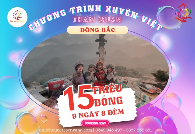 TP.HCM - BẢN LÁC - TÀ XÙA - MÙ CANG CHẢI - THÁC BẢN GIỐC -  CAO BẰNG - PẮC PÓ - SUỐI LÊ NIN 9N8Đ