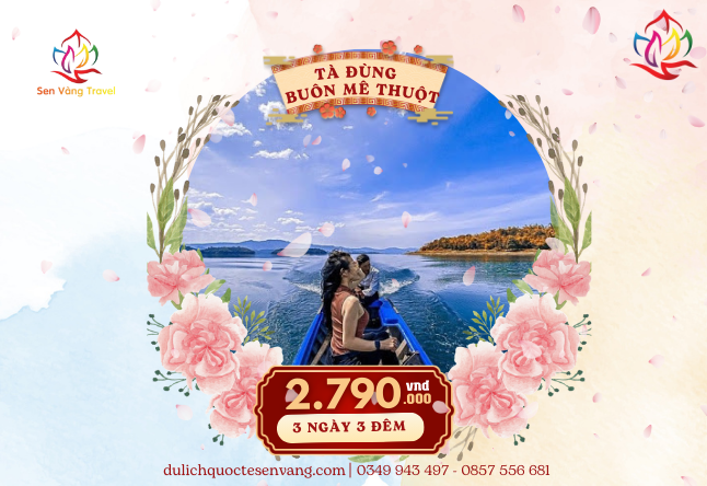 TÀ ĐÙNG - BUÔN MÊ THUỘT 3N3Đ  30/4