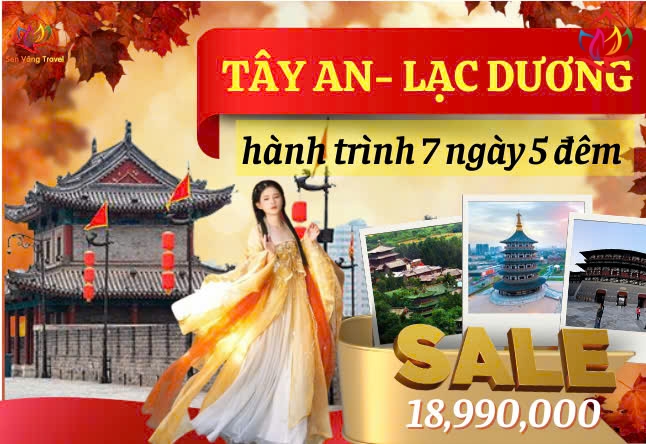 TPHCM- TÂY AN - LẠC DƯƠNG 7N6Đ
