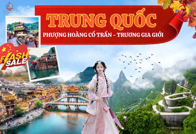 TP.HCM- PHƯỢNG HOÀNG CỔ TRẤN - THIÊN MÔN SƠN 6N5Đ